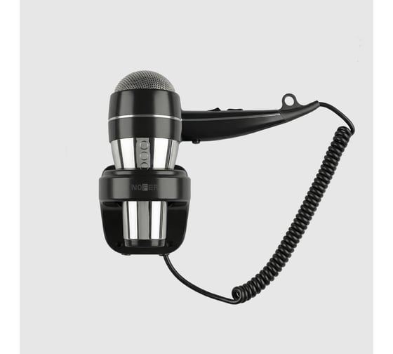 Изображение товара Фен Nofer HOTELline настенный с антивандальной защитой 1800 W черный/матовый, 02058.S