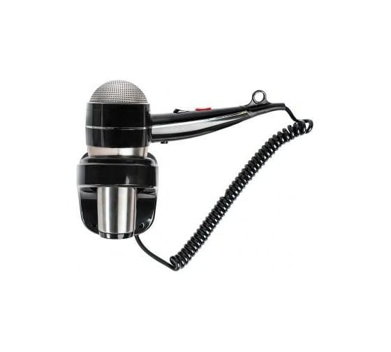 Изображение товара Фен Nofer HOTELline настенный с антивандальной защитой 1800 W черный/матовый, 02058.S