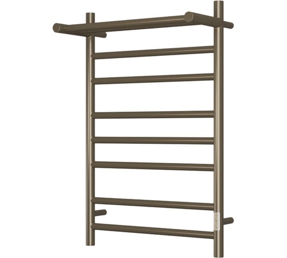 Изображение товара Электрический полотенцесушитель с полкой Bauedge BAU Stil Shelf 50x80, 7 планок, универсальный, антикварная бронза DB-0025
