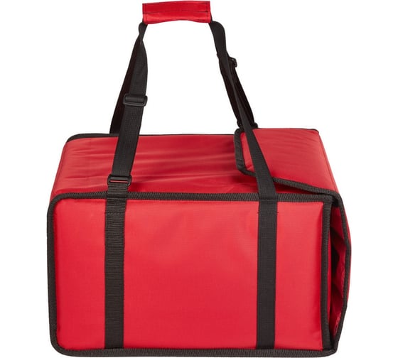 Изображение товара Термосумка для пиццы ООО Комус ткань, красная, 42x42x25 см, на 4-5 пиццы 882877