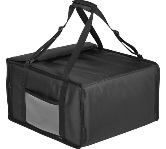 Изображение товара Термосумка для пиццы ООО Комус ткань, черная, 36x36x25 см, на 4-5 пиццы 882875