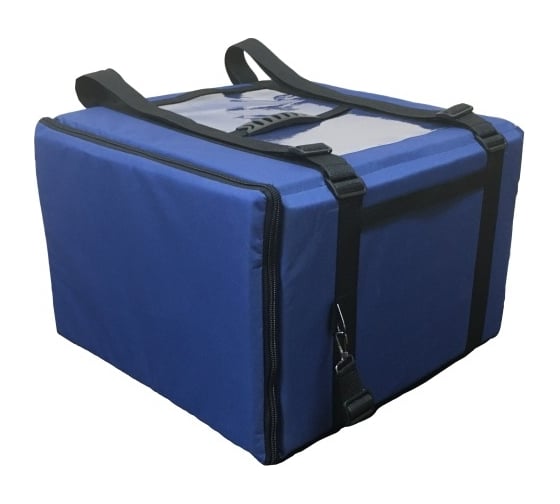 Изображение товара Термосумка для пиццы ООО Комус 60л АРТ 026, синяя, 450x450x300 мм 1042602