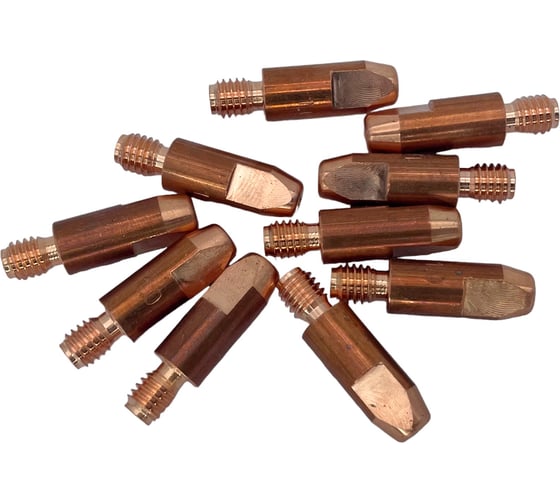 Изображение товара Токоподводящий наконечник М8, 10/30 мм, 1.2 мм, E-Cu, 10 шт EUROSTAR 02М81030Ф1.2М