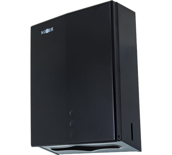 Изображение товара Диспенсер для бумажных полотенец Nofer industrial evo из нержавеющей стали черный 04046.N