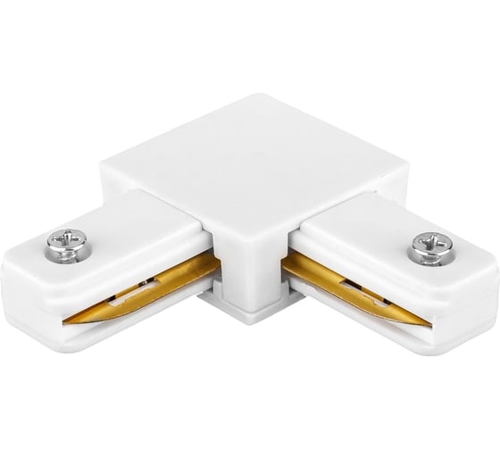 Изображение товара Угловой коннектор для шинопровода iSVET TRK-CONN, соединитель шина белый однофазный TRK-CONN-2-1