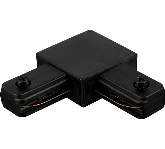 Изображение товара Угловой коннектор для шинопровода iSVET TRK-CONN, соединитель шина черный однофазный TRK-CONN-2-2