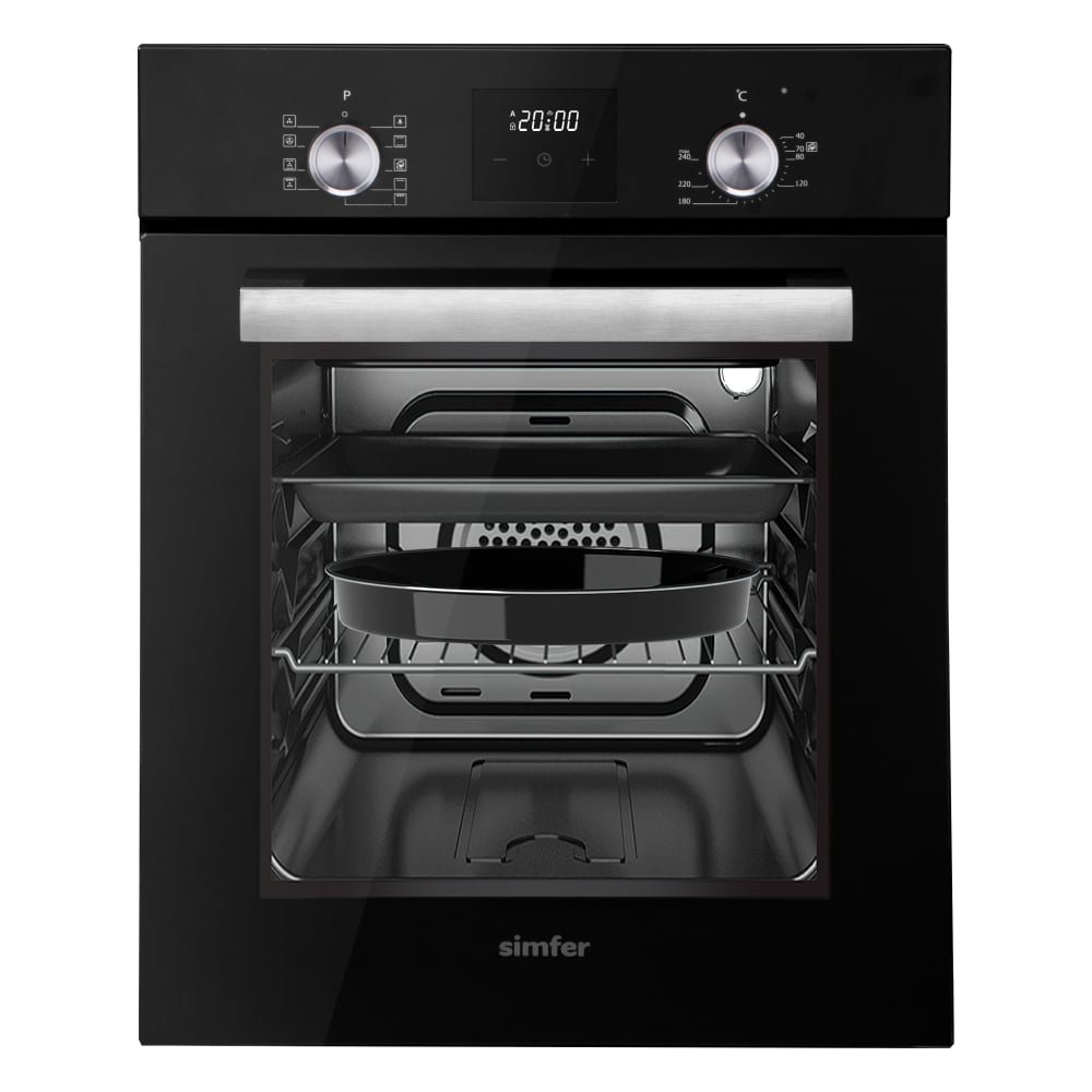Изображение товара Электрический духовой шкаф Simfer 9 режимов работы гриль таймер конвекция черный B4EB59070