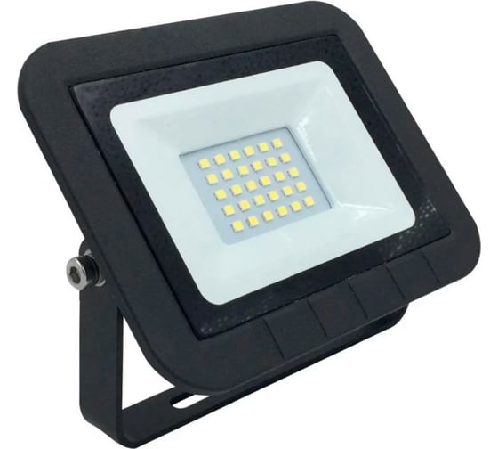 Изображение товара Светодиодный прожектор Ecola Projector led 20,0w, 220v, 6000k, ip65, тонкий, черный, 125x90x25 JPBD20ELB