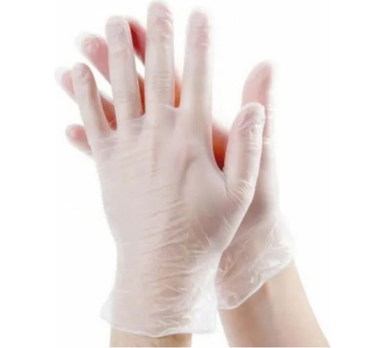 Изображение товара Виниловые неопудренные перчатки Ladina белые, 100 шт 30102