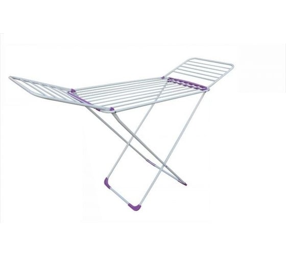 Изображение товара Напольная сушилка для белья PERFECTO LINEA 18м, серия Gloria, бело-фиолетовая 46-000215