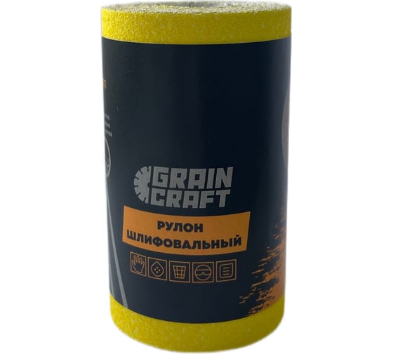 Изображение товара Рулон шлифовальный на бумажной основе 115 мм, 5 м, Р40 GRAINCRAFT 50001546