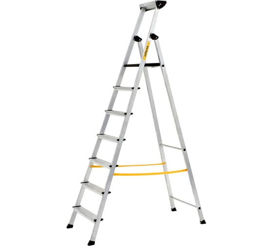 Изображение товара Inforce алюминиевая стремянка с алюминиевым лотком 7 ступеней СП-01-07