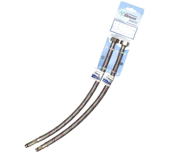 Изображение товара Комплект гибкой подводки для смесителя Altstream BASE 1/2хМ10, г/ш 40 см 023010504