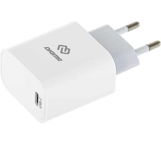 Изображение товара Сетевое зарядное устройство DIGMA DGW3C 30w, 3A (PD), USB-C, универсальное, белый, (DGW3C0F010WH) 1655952