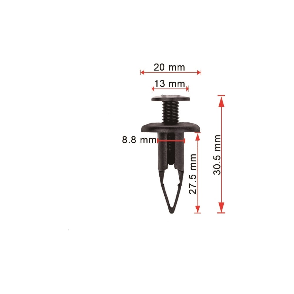 Клипса 10 шт AVERS 9046709189-10