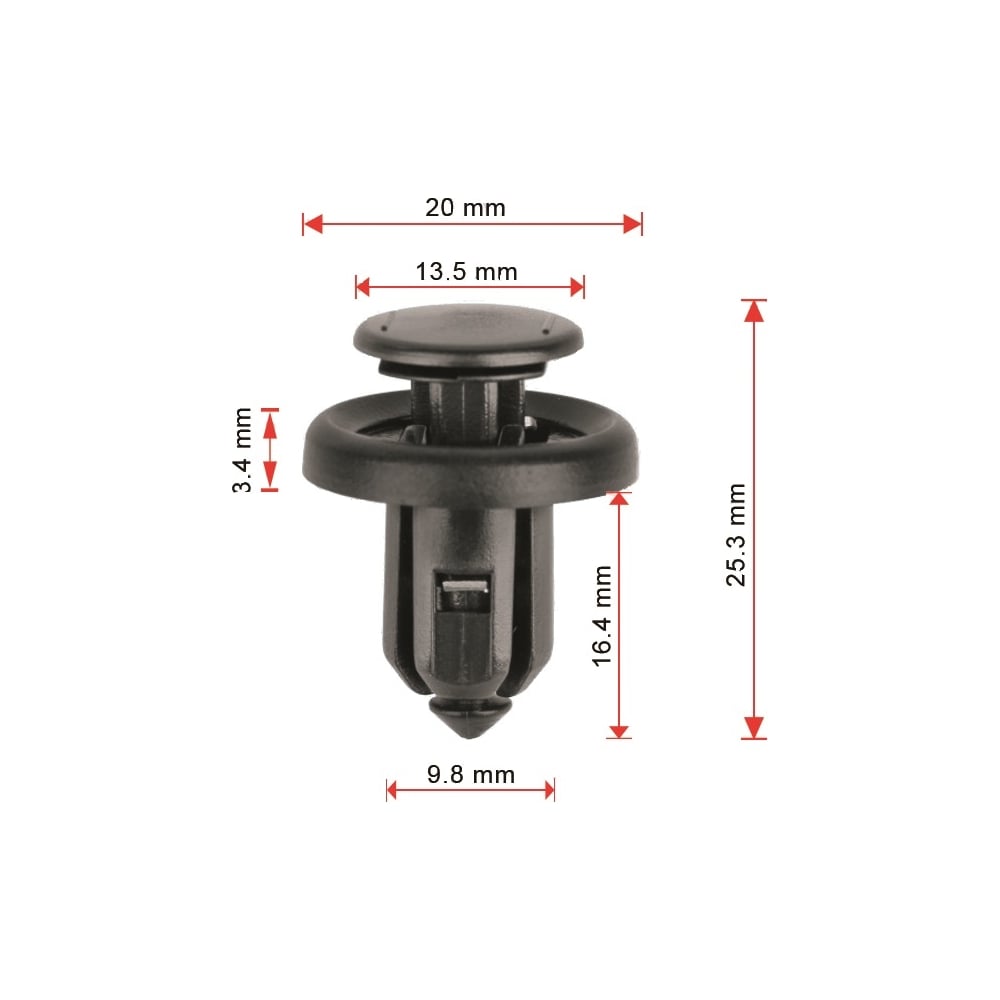 Клипса 50 шт AVERS 91505S9A003-50