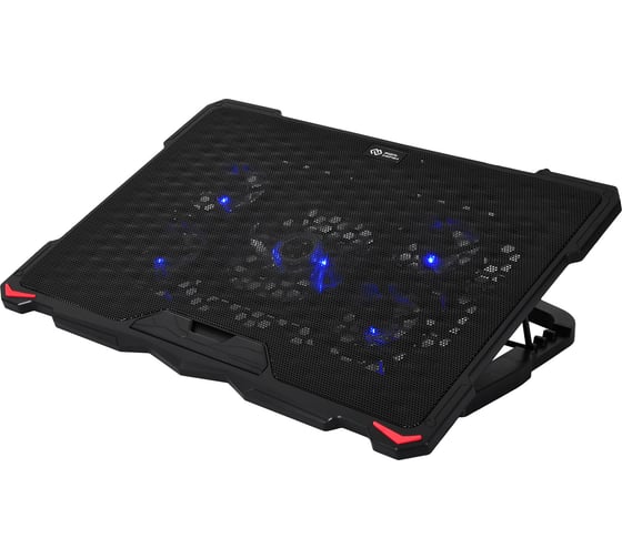 Изображение товара Подставка для ноутбука DIGMA D-NCP180-5 18 415x295x25 мм, 2xUSB 5x79/150 мм, FAN, 850 г, черный 1445230