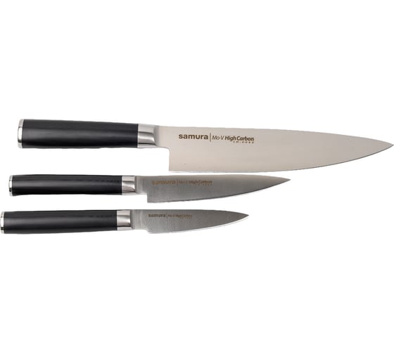 Изображение товара Набор из 3 ножей Samura "Mo-V" в подарочной коробке, 10, 21, 85, G-10 SM-0220/K