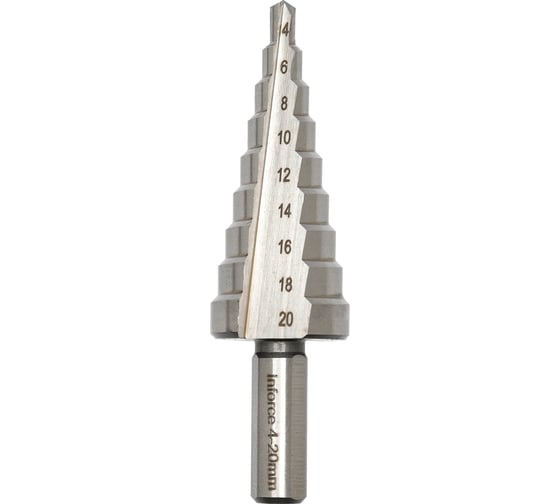 Изображение товара Сверло ступенчатое (4-20 мм; M42) Inforce 11-01-489