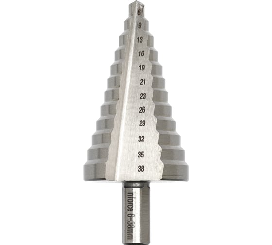 Изображение товара Сверло ступенчатое (6-38 мм; M42) Inforce 11-01-493