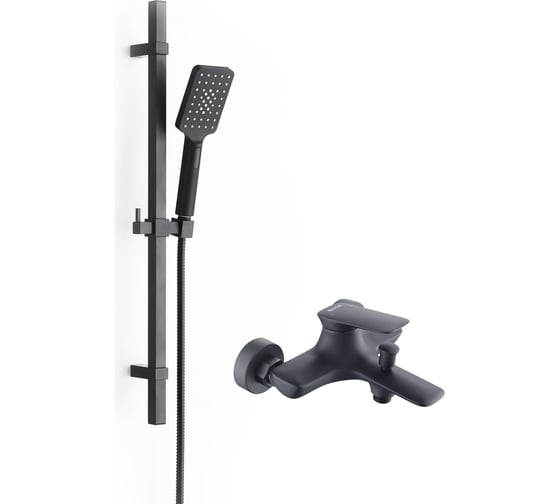 Изображение товара Душевой комплект BOND Cube 2x1 черный матовый B03-5288