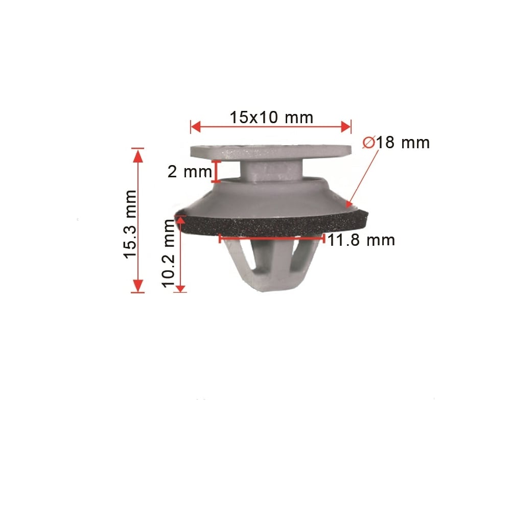 Клипса 50 шт AVERS KD5351SJ3A-50