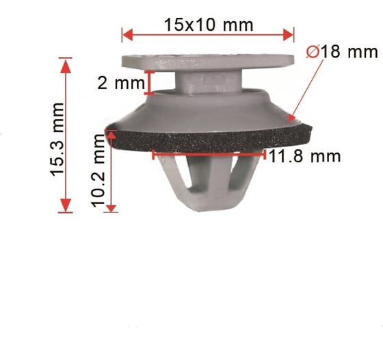 Изображение товара Клипса 50 шт AVERS KD5351SJ3A-50