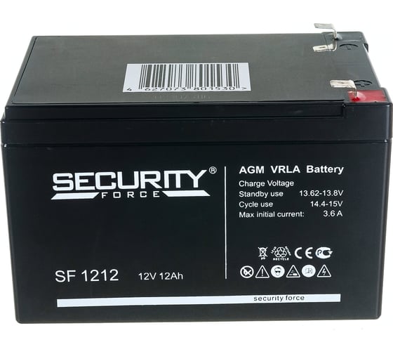 Изображение товара Батарея аккумуляторная Security Force SF 1212