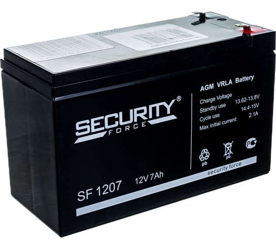 Изображение товара Батарея аккумуляторная Security Force SF 1207