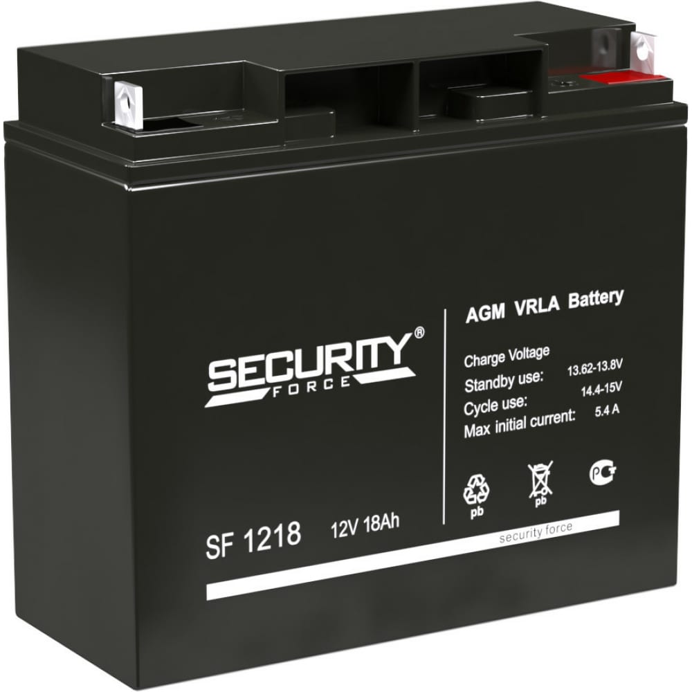 Батарея аккумуляторная Security Force sf 1218 security force аккумуляторная батарея
