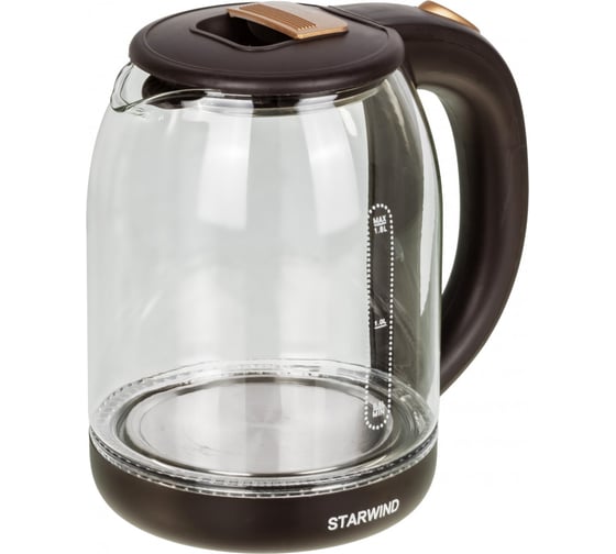 Изображение товара Чайник STARWIND SKG1052 1.8 л 1500Вт темно-коричневый/бронзовый стекло 1382958