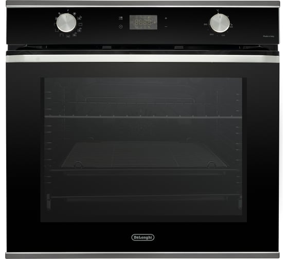 Изображение товара Многофункциональный электрический духовой шкаф DeLonghi nsm 11 nl rus, 60 см, черный, конвекция, поддержка паром, телескопические направляющие К000000000136