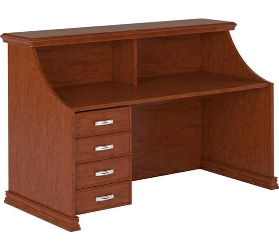 Изображение товара Стойка ресепции с подвесной тумбой MODER porto цвет орех классик PRT602.M