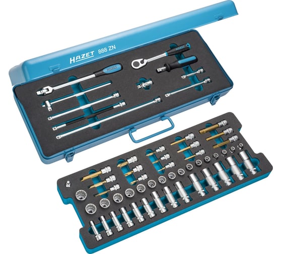 Изображение товара Набор 12-гранных головок HAZET 3/8" с аксессуарами, 888ZN