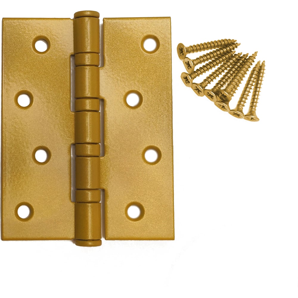 Изображение товара Универсальная дверьная петля Трибатрон ПУ-100 золотой металлик, накладная