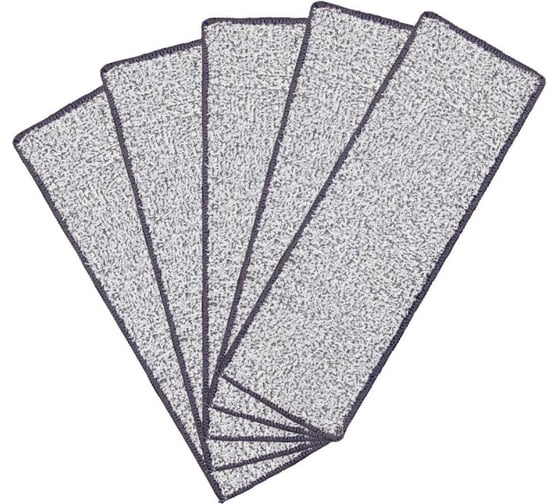 Изображение товара Сменная накладка из микрофибры WMC TOOLS для швабры wmc-13 (5 шт/к-т) WMC-mop13-5pcs(56656)