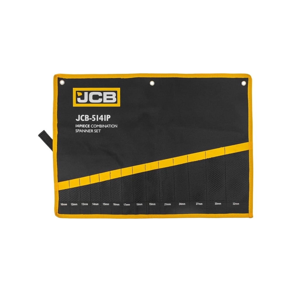 Изображение товара Тканевый органайзер для ключей JCB 14 карманов, черный, 640х470 мм
