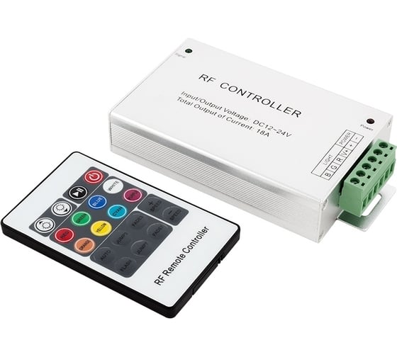 Изображение товара Контроллер SWG LED RGB 18 А 12-24 Вольт, РФ, 20 кн, RF-RGB-20-18A 09-00900230