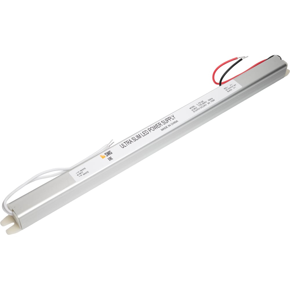 Изображение товара Сверхтонкий блок питания SWG 75 W, 24V - компактный и надежный