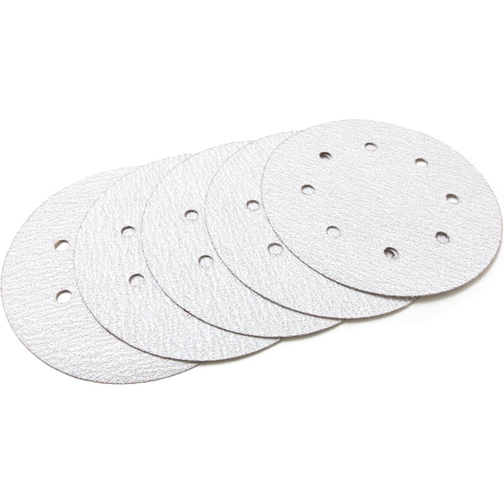 Изображение товара Диск шлифовальный Velcro 8 отверстий 180 мм, P120, 5 шт Flexione 10000895