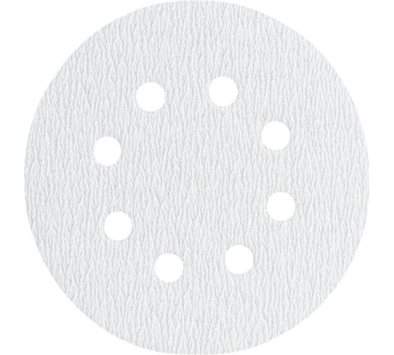 Изображение товара Диск шлифовальный Velcro 8 отверстий 125 мм, P180, 10 шт Flexione 50000515