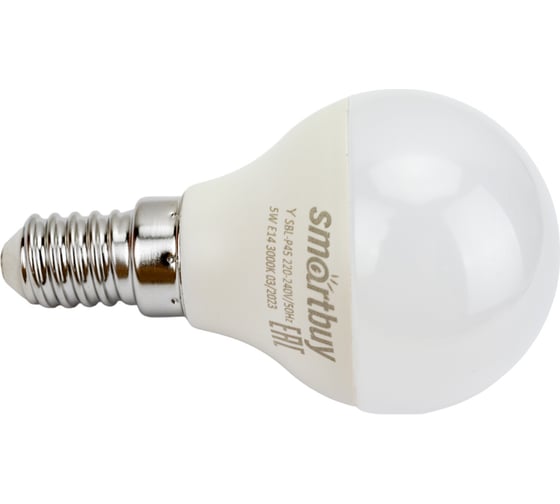 Изображение товара Светодиодная лампа Smartbuy LED P45-05W/3000/E14 SBL-P45-05-30K-E14