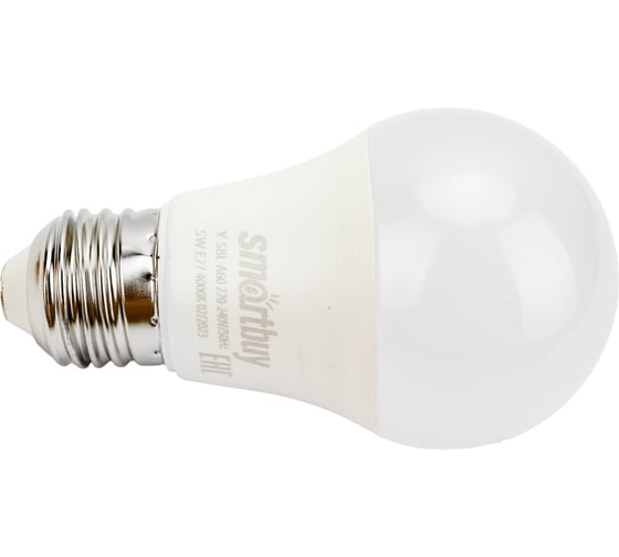 Изображение товара Светодиодная лампа Smartbuy LED A60-05W/4000/E27 SBL-A60-05-40K-E27-A
