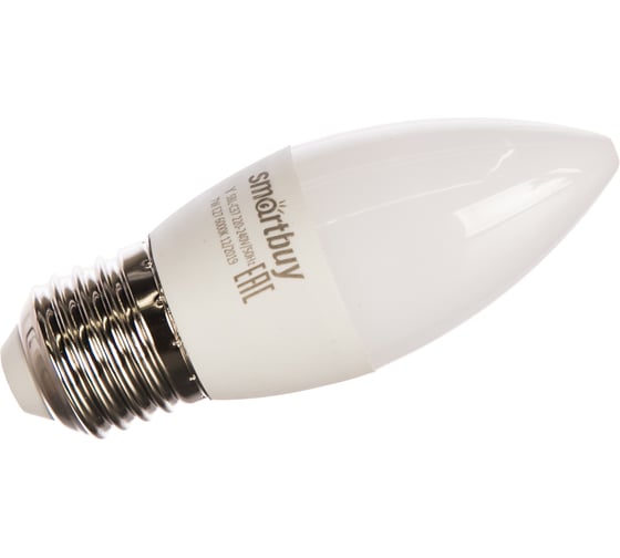 Изображение товара Светодиодная лампа Smartbuy LED C37-07W/6000 SBL-C37-07-60K-E27