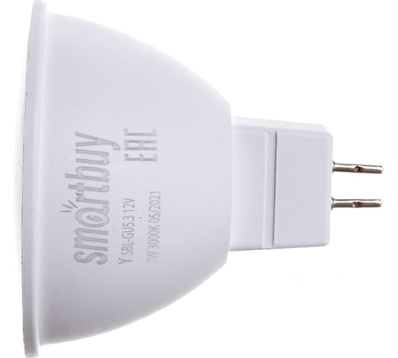 Изображение товара Светодиодная лампа Smartbuy LED Gu5,3/ 12V-07W/3000 SBL-GU5_3-07-30K-12V