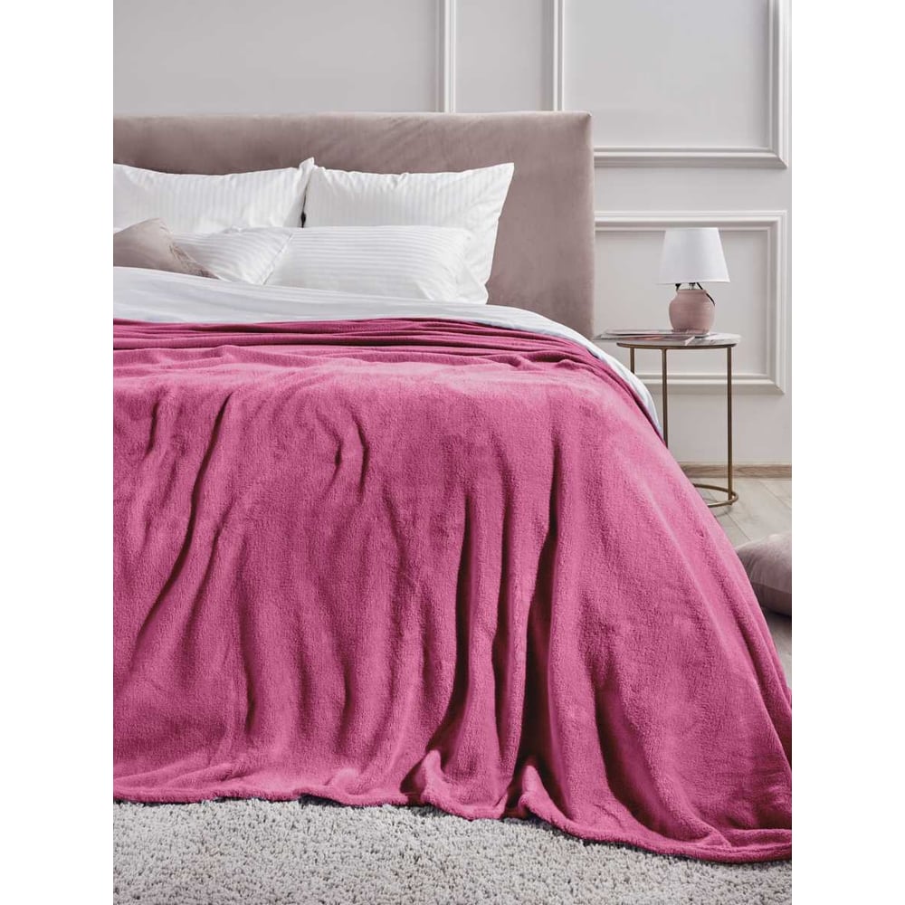 Изображение товара Плед Велсофт рис 17-1818 ягодный 100x150 см Guten Morgen