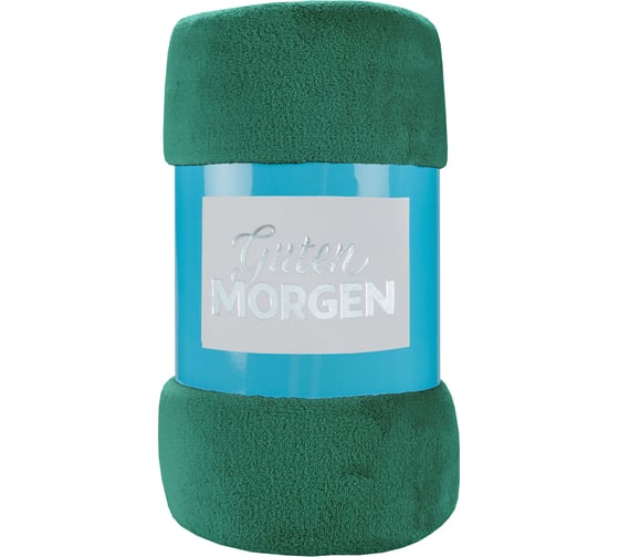 Изображение товара Покрывало (плед) Guten Morgen Велсофт, рис.19-5511, охотничий зеленый, 200x220 см ПКОЗ-200-220