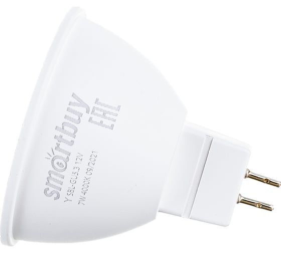 Изображение товара Светодиодная лампа Smartbuy LED Gu5,3/ 12V-07W/4000 SBL-GU5_3-07-40K-12V