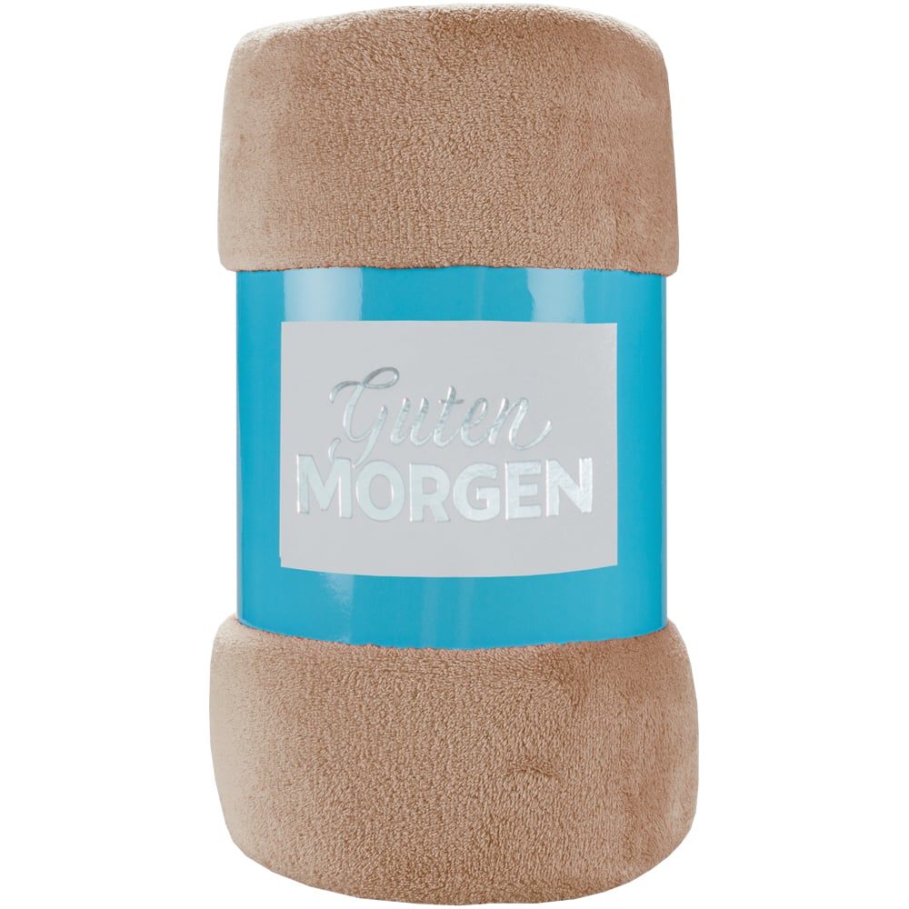 Изображение товара Покрывало (плед) Guten Morgen Велсофт, рис.16-1318, кофе, 100x150 см ПФКоф-100-150