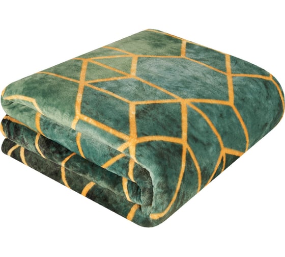 Изображение товара Покрывало (плед) Guten Morgen Велсофт, малахит, 150x200 см ПФ-Млх-150-200
